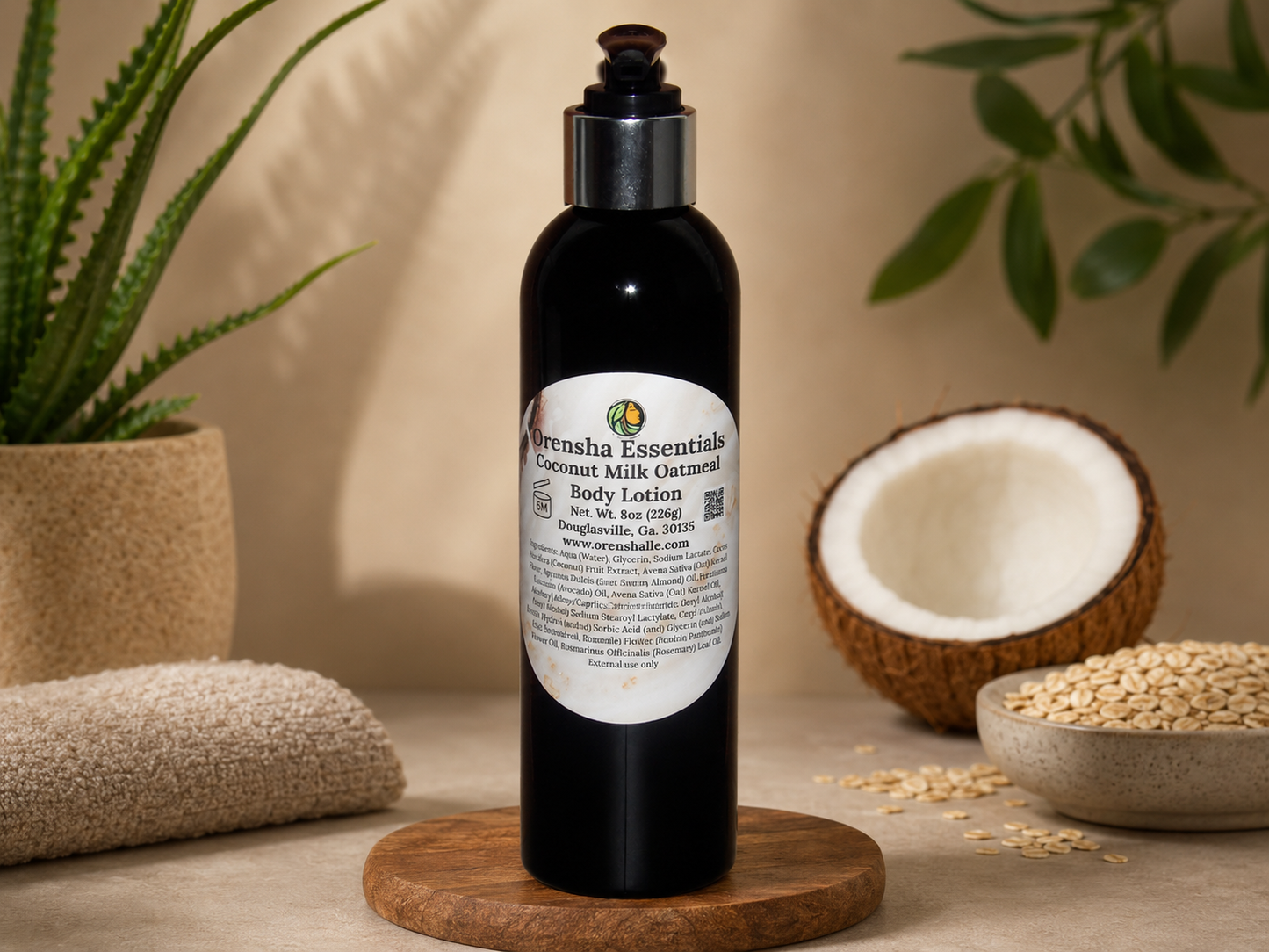Coconut Milk Oatmeal Lotion