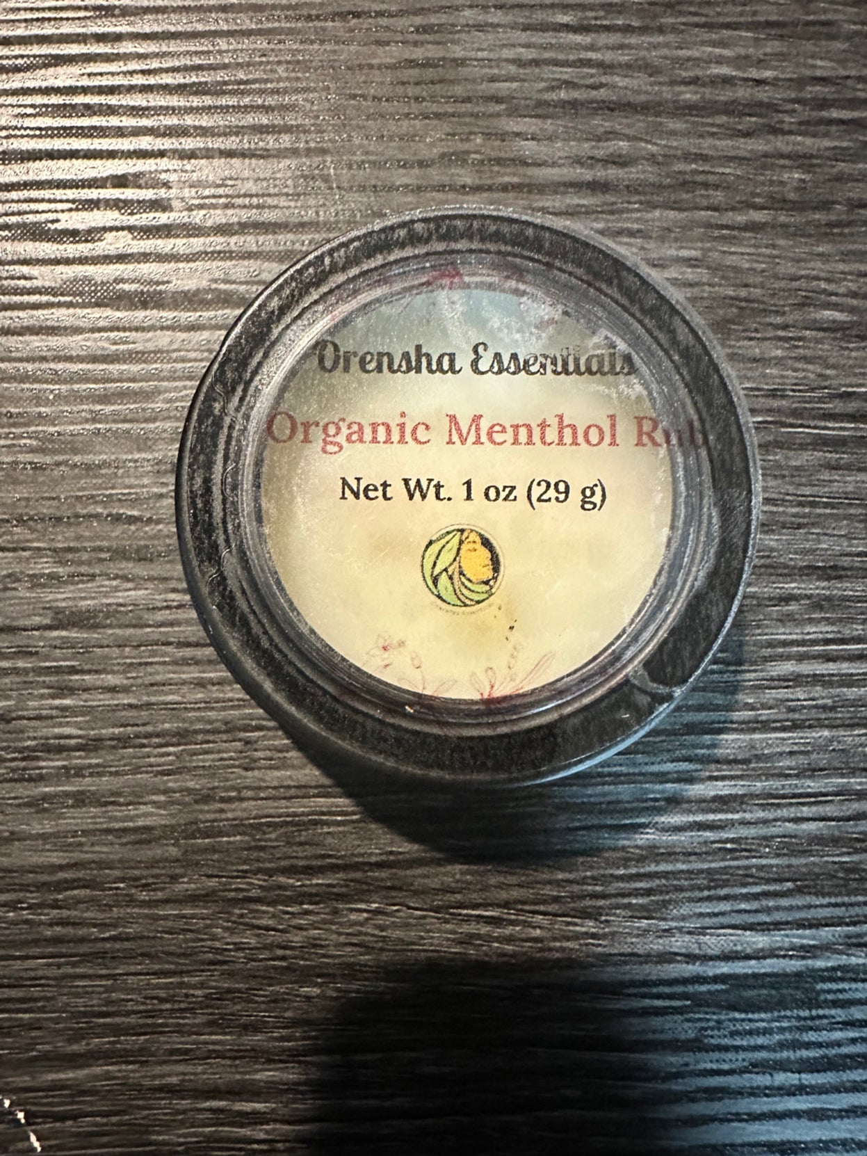 Organic Menthol Rub